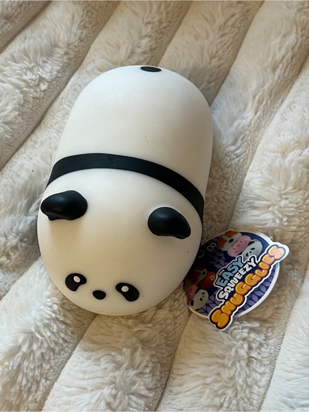Panda Squeezable Squishy Toy - White & Black